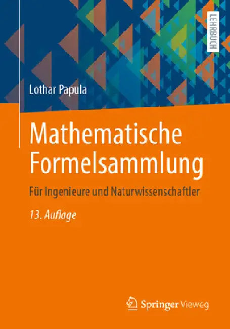 Mathematische Formelsammlung (English, Lothar Papula)