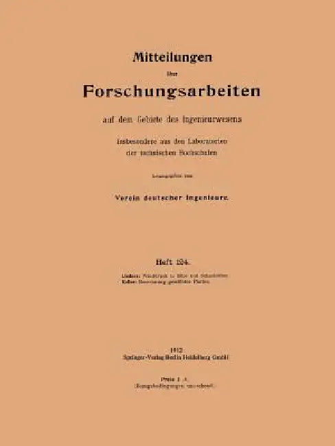Winddruck in Silos Und Schachtöfen. Berechnung Gewölbter Platten (English, Georg Lindner | Huldreich Keller)