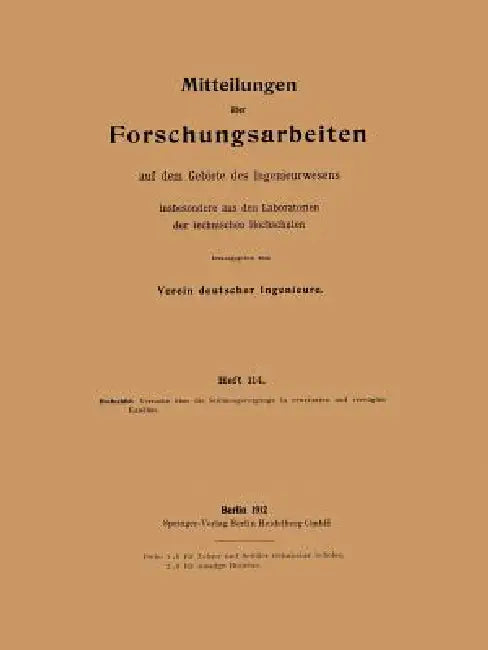 Mitteilungen Über Forschungsarbeiten Insbesondere Aus Den Laboratorien Der Technischen Hochschulen (English, Heinrich Hochschild)