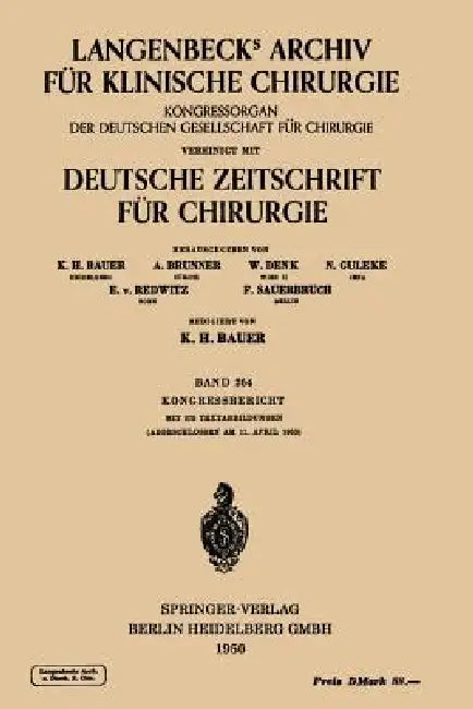 Verhandlungen Der Deutschen Gesellschaft Für Chirurgie (English, H. Schaefer)