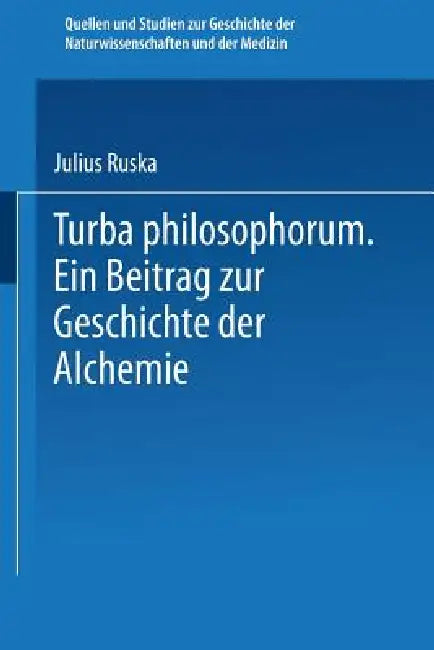 Turba Philosophorum (English, Julius Ruska)