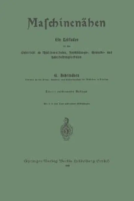Maschinenähen (English, Gertrud Behrendsen)