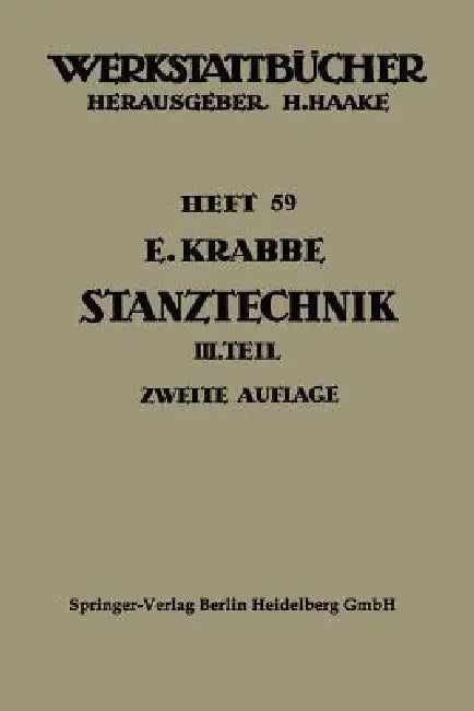 Stanztechnik (English, Erich Krabbe | Werner Malmberg)