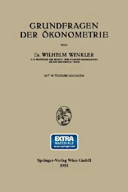 Grundfragen Der Ökonometrie (English, Wilhelm Winkler)