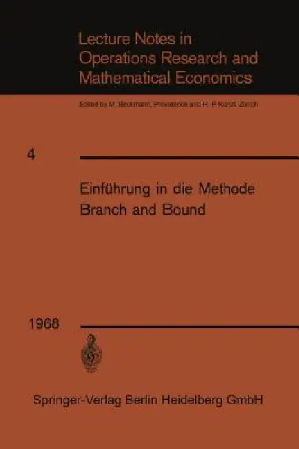 Einführung in Die Methode Branch and Bound (English, Franz Weinberg | Kenneth A. Loparo)