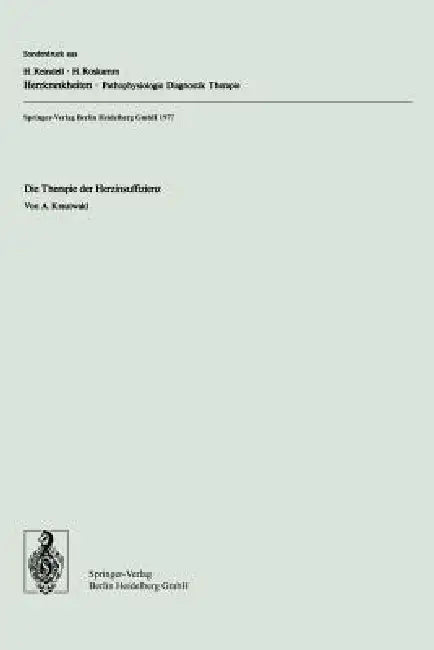 Die Therapie Der Herzinsuffizienz (English, Alfons Krautwald)