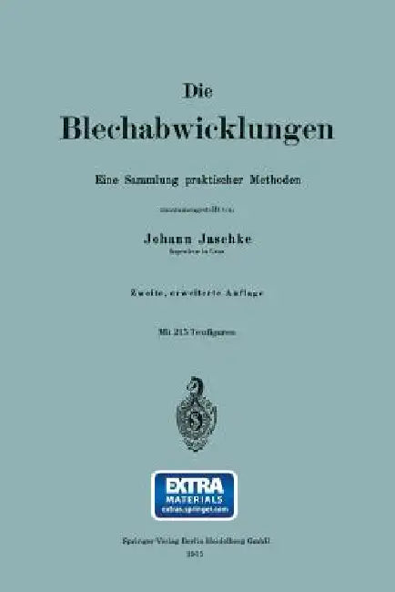 Die Blechabwicklungen (English, Johann Jaschke)