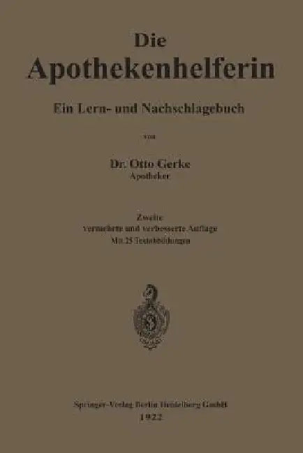 Die Apothekenhelferin (English, Otto Gerke)