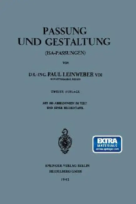 Passung Und Gestaltung (Isa-Passungen) (English, Paul Leinweber)