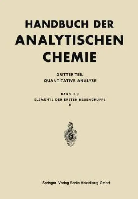 Elemente Der Ersten Nebengruppe (English, H. -W Haase)