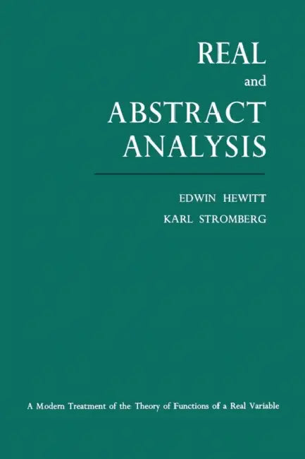 Real and Abstract Analysis (English, Edwin Hewitt | Karl Stromberg)