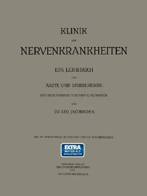Klinik Der Nervenkrankheiten (English, Leo Jacobsohn | Georg Klemperer)