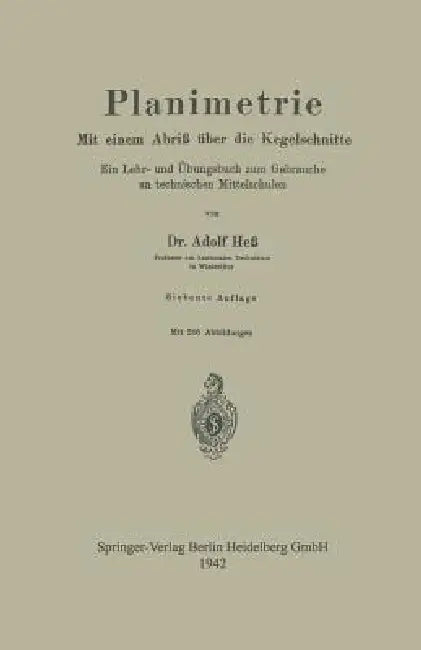 Planimetrie (English, Adolf Hess)