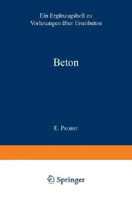 Beton (English, E. Probst)
