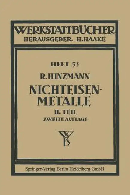 Nichteisenmetalle (English, Reinhold Hinzmann)