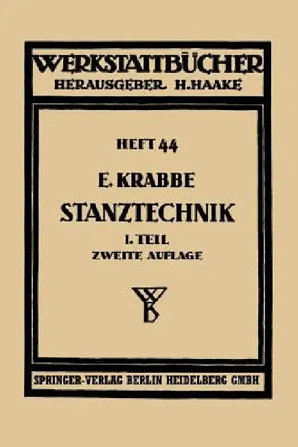 Stanztechnik (English, Erich Krabbe)