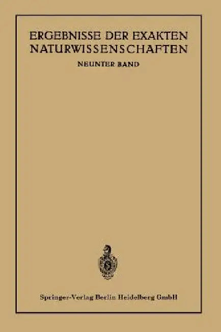 Ergebnisse Der Exakten Naturwissenschaften (English, August Julius Bartels)