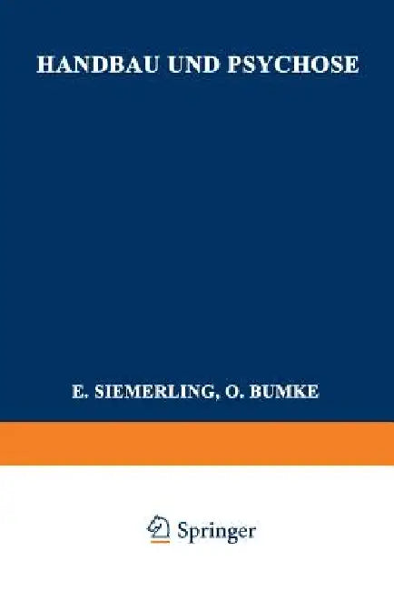 Handbau Und Psychose (English, Adolf Friedemann)
