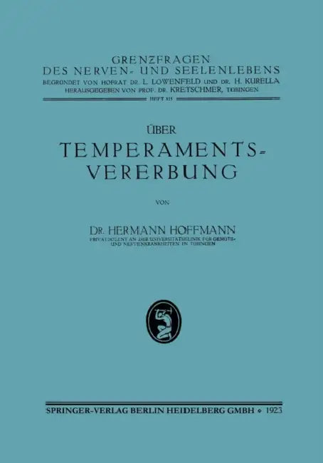 Über Temperamentsvererbung (English, Hermann Hoffmann)