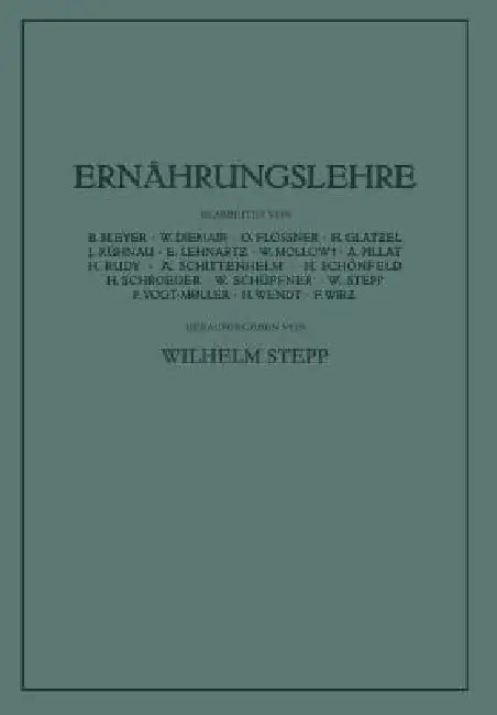 Ernährungslehre (English, Wilhelm Stepp)