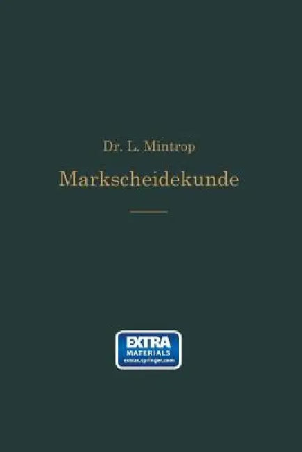 Einführung in Die Markscheidekunde (English, Ludger Mintrop)