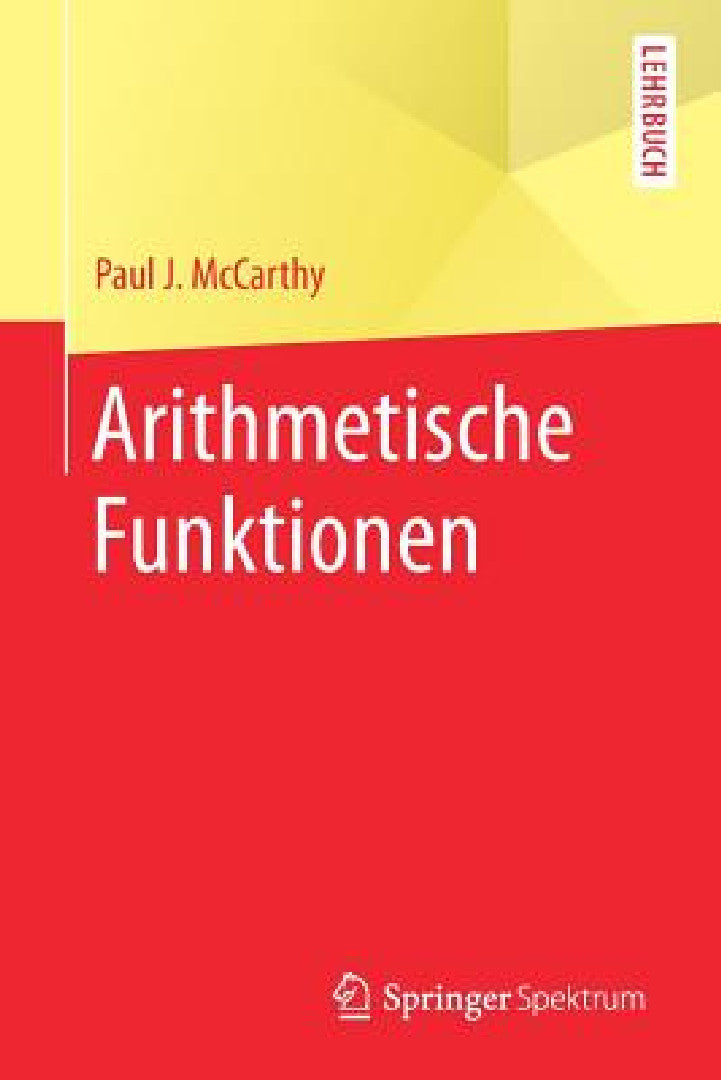 Arithmetische Funktionen (English, Paul J. McCarthy | Markus Hablizel)
