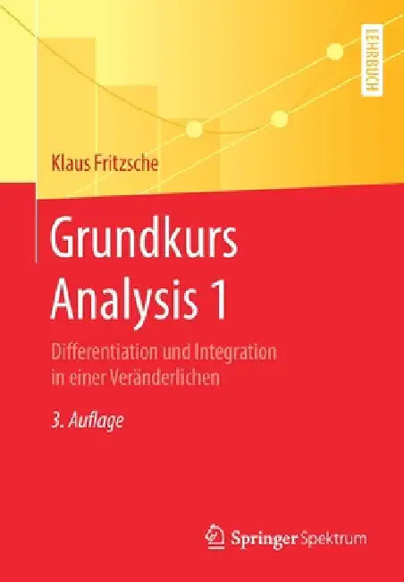 Grundkurs Analysis 1 (English, Klaus Fritzsche)