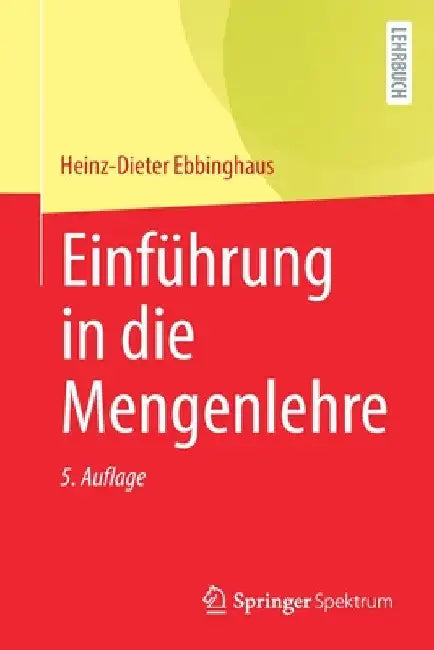 Einführung in Die Mengenlehre (English, Heinz-Dieter Ebbinghaus)