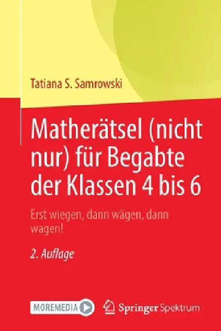 Matherätsel (Nicht Nur) Für Begabte Der Klassen 4 Bis 6 (English, Tatiana S. Samrowski)