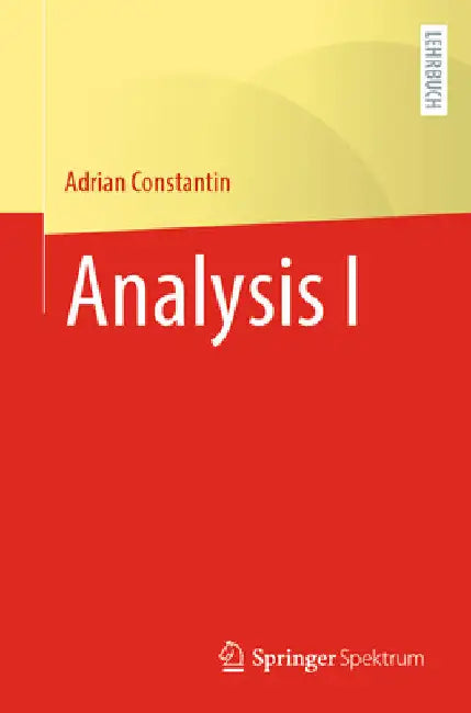 Analysis I (English, Adrian Constantin)