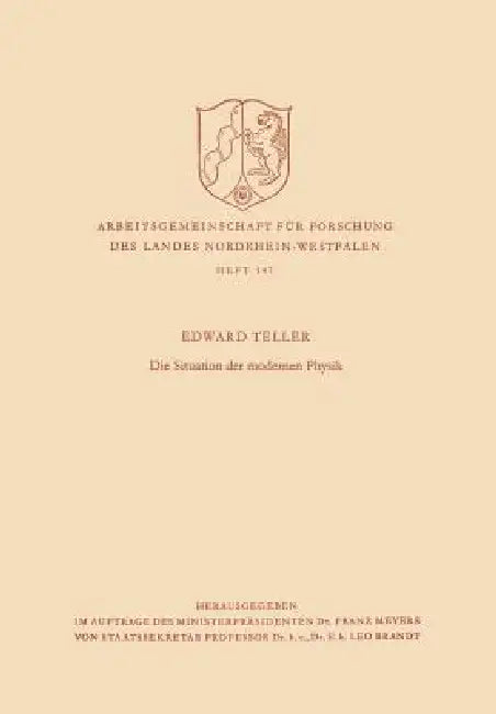 Die Situation Der Modernen Physik (English, Edward Teller)