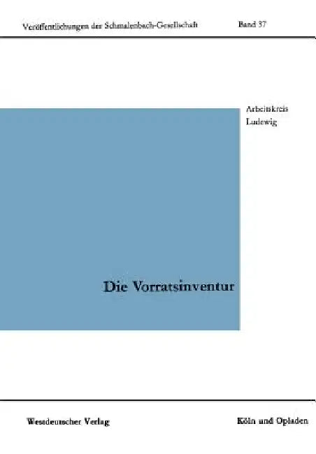 Die Vorratsinventur (English, Kenneth A. Loparo)