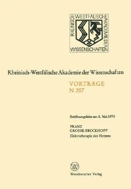 Elektrotherapie Des Herzens (English, Franz Grosse-Brockhoff)
