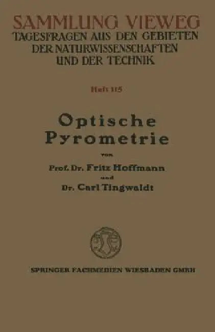 Optische Pyrometrie (English, Fritz Hoffmann)