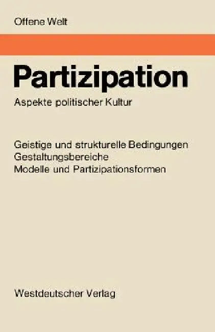 Partizipation (English, Helga Boss-Stenner | Ulrich Von Pufendorf | K. Friedrich Schade)