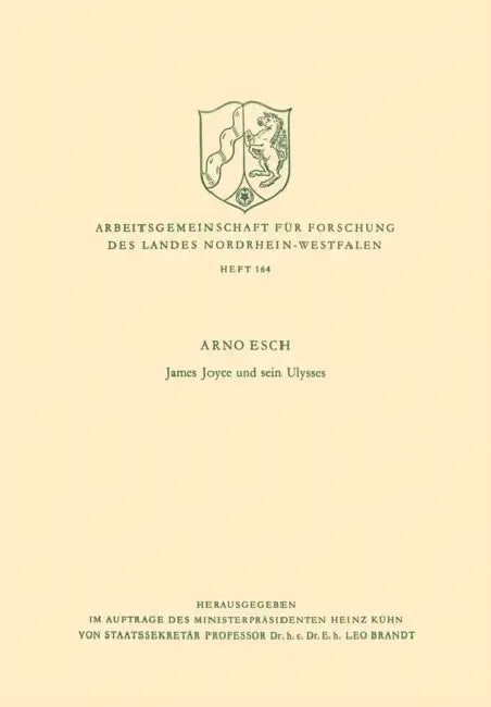 James Joyce Und Sein Ulysses (English, Arno Esch)