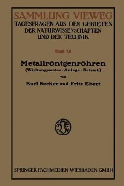 Metallröntgenröhren (English, Karl Becker)