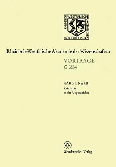 Zeitmaße in Der Urgeschichte (English, Karl J. Narr)