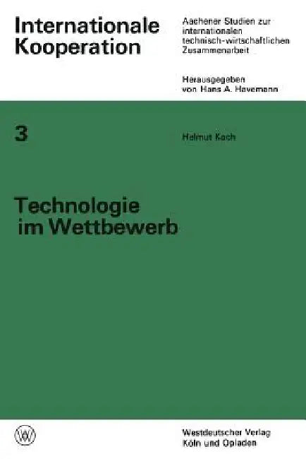 Technologie Im Wettbewerb (English, Helmut Koch)