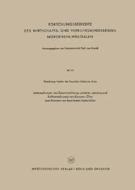 Untersuchungen Des Zusammenhangs Zwischen Leistung Und Kohlenverbrauch Von Kammer-Öfen Zum Brennen V (English, Kenneth A. Loparo)