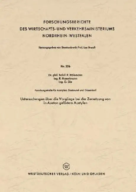 Untersuchungen Über Die Vorgänge Bei Der Zersetzung Von in Azeton Gelöstem Azetylen (English, Paul Hölemann)