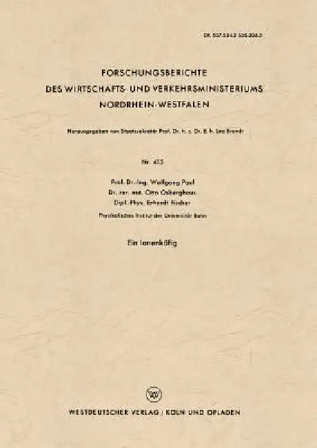 Ein Ionenkäfig (English, Wolfgang Paul)