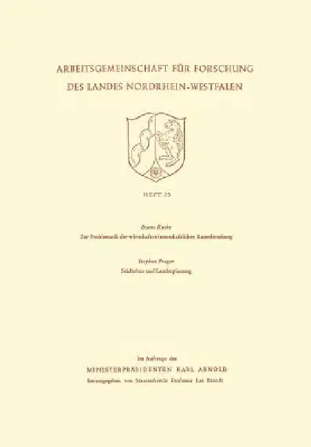 Zur Problematik Der Wirtschaftswissenschaftlichen Raumforschung / Städtebau Und Landesplanung (English, Bruno Kuske)