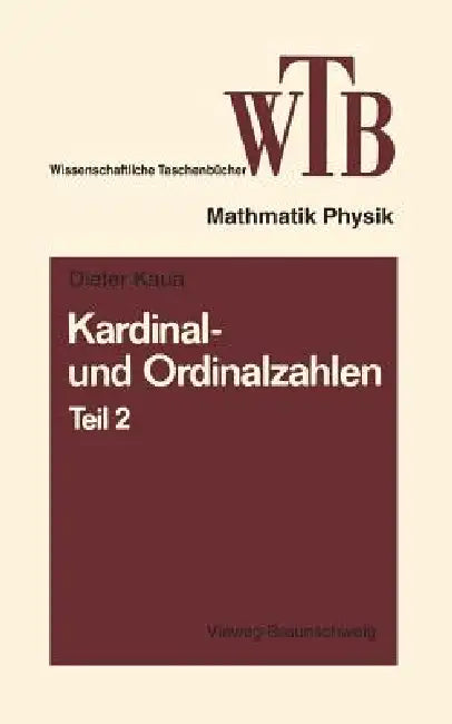 Kardinal- Und Ordinalzahlen (English, Dieter Klaua)