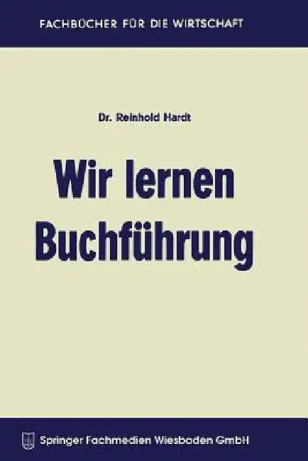 Wir Lernen Buchführung (English, Reinhold Hardt)
