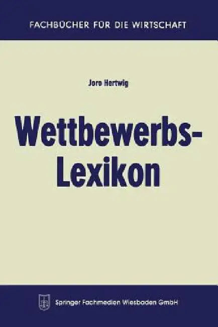 Wettbewerbs-Lexikon (English, Joro Hertwig)