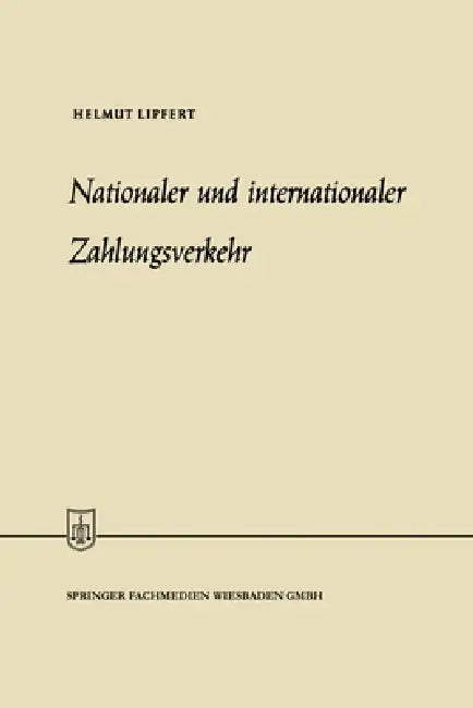 Nationaler und internationaler Zahlungsverkehr (English, Helmut Lipfert)