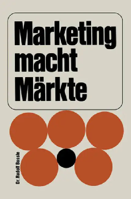 Marketing macht Märkte (English, Rudolf Bossle)