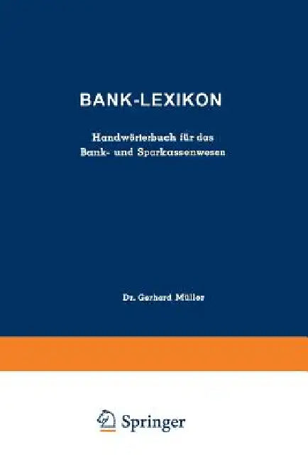 Bank-Lexikon (English, Gerhard Müller)