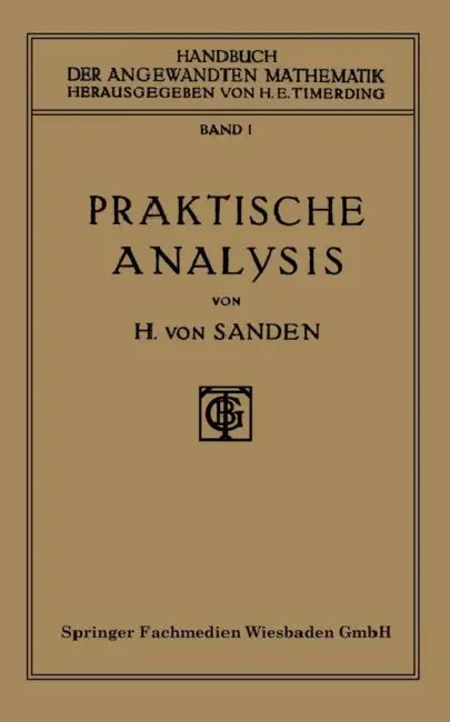 Praktische Analysis (English, Horst Von Sanden)